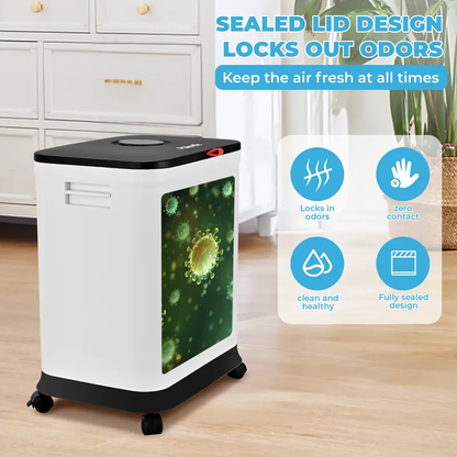 Adjustable Slim Kitchen Trash Can with Lid