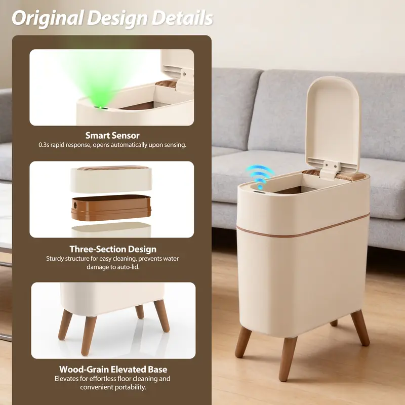 Smart Sensor Touchless Automatic Trash Can