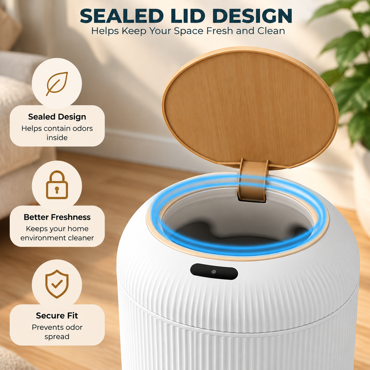 Smart Sensor Touchless Automatic Trash Can